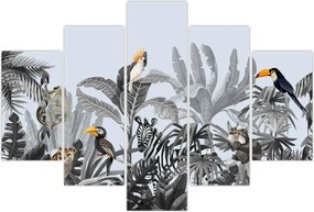 Tablou - Jungla ilustrată (150x105 cm)