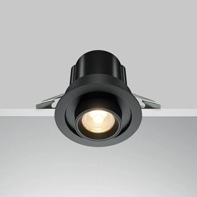 Spot LED incastrabil rotativ retractabil Hidden negru