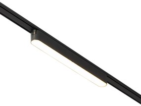 Spotlight modern pentru șină neagră monofazat 10W 3000K - Magnetic Marra