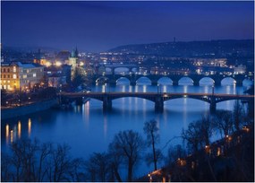 Tablou cu podurile din Praga (70x50 cm)