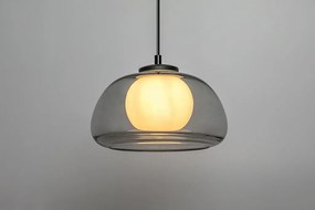 Lustra suspendata sticla fumurie Elowen