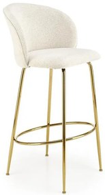 Scaun de bar tapitat H116 crem