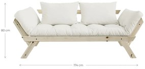 Canapea variabilă KARUP Design Bebop Natural, albastru petrol