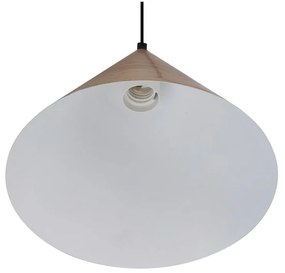 Lustră maro cu abajur din sticlă ø 25 cm Dunca – Candellux Lighting