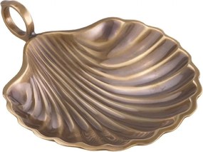 Obiect decorativ, Tava mica delicata din alama Shell S