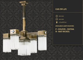 Lustra design clasic realizata manual CARINO