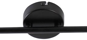 Spotlight modern negru cu 2 lumini reglabile - Facil