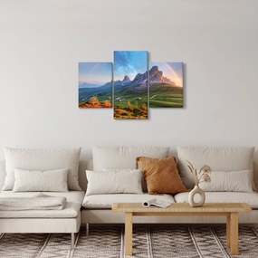 Tablou cu curcupeu deasupra stâncilor (90x60 cm)