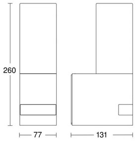 Steinel 065287 - LED Lampă exterior cu senzor L 605 LED/9,5W/230V IP44