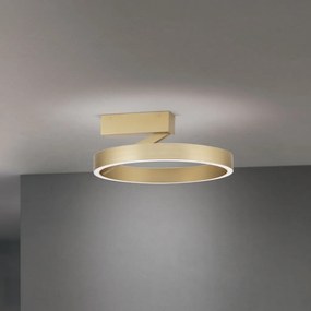 Lustra aplicata LED circulara KOLK auriu periat 40cm