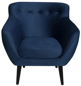 Fotoliu Jazz Albastru Si Negru, 80 x 83 x 80 Cm