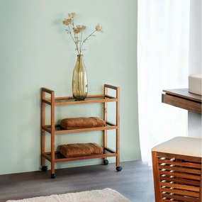 Wenko Raftă mobilă lată FONDI –  3 rafturi