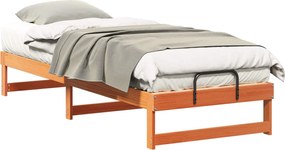 vidaXL Cadru de pat Maro 80 x 210 cm Lemn de pin masiv