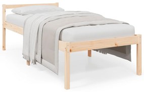 810604 vidaXL Pat pentru seniori, 100x200 cm, lemn masiv de pin