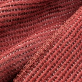 Cuvertură de Pat moale și plăcută la atingere cu predominanță de bumbac și adaos de fibre reciclate rosu Colecția Terra MOROCCO
