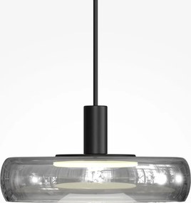 Lustra LED suspendata Float sticla fumurie