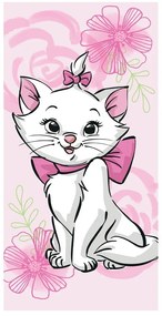 Prosop pentru copii roz din bumbac 70x140 cm Marie Cat – Jerry Fabrics