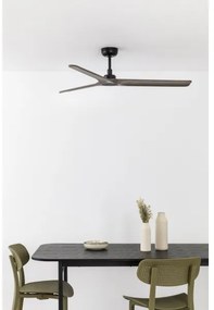 FARO 33809WT - Ventilator de tavan HEYWOOD L lemn/negru Ø132 cm WT + DO