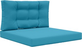 vidaXL Perna pentru canapea de exterior 2 pcs Albastru regal Poliester