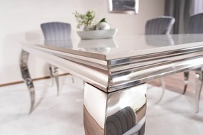 Masa Ceramica Calacatta Prince alb/crom - l90 x L150 x h75 cm