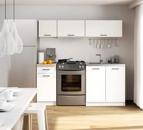 Set de bucătărie 180 cm Ozara IV (Alb). 1070946
