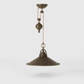 Lustra din alama industrial style cu scripete Alice