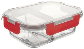 Tavă de copt divizată cu capac din plastic Orion,23,5 x 18 x 7,5 cm, 23,5 x 18 x 7,5 cm