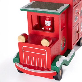 Calendar de advent din lemn CAMION