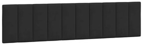 374691 vidaXL Pernă tăblie de pat, negru, 200 cm, catifea