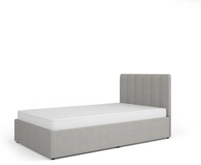 Pat matrimonial 120 cm Mossana MO12 (Gri) (cu somieră) (cu spațiu de depozitare). 1096822
