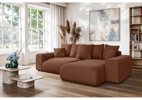 Colțar cărămiziu extensibil/cu spațiu de depozitare (cu colț variabil) Luma – Ropez