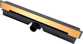 FDesign Kleome rigolă liniară 60 cm negru-auriu FD74037055