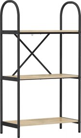 vidaXL Raft pentru cărți Stejar Sonoma 60 x 30 x 109 cm Lemn compozit