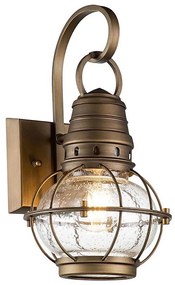 Kichler KL-BRIDGEPOINT-S-NBR - Aplica de exterior BRIDGEPOINT 1xE27/60W/230V IP44