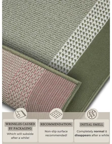 Covor verde 200x290 cm Band – Hanse Home