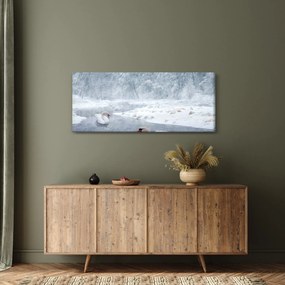 Tablou cu lebăde (120x50 cm)