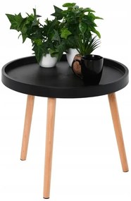 Masuta de cafea GREBA 50x50 cm neagra