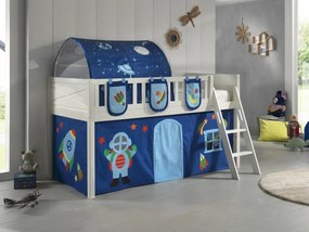 Această combinație SCOTT este formată din pat cu perdea de joacă ASTRO, tunel și 3 buzunare de depozitare.