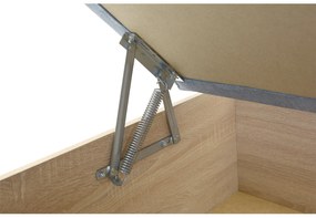 Pat de o persoană (canapea) 85 cm Idona (smaragd) (cu somieră și saltea) (cu sp. depozitare). 1098589