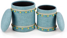Set 2 buc. taburete Garanno (albastru deschis). 1028175