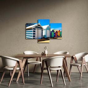 Tablou - Plaja Brighton, Melbourne, Australia (90x60 cm)