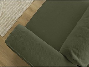 Canapea verde extensibilă/cu spațiu de depozitare 265 cm Ezechiel – Bobochic Paris