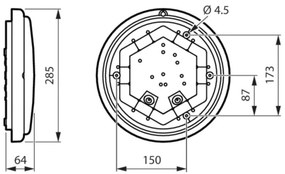 Aplică LED pentru baie LEDINAIRE LED/17W/230V 4000K IP65 Philips