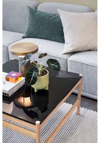 Măsuță de cafea neagră/în culoare naturală din marmură 80x80 cm Raw – Hübsch