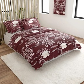 Lenjerie de pat din bumbac Culoare maro, COFFEE