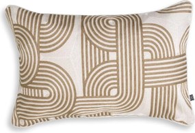 Perna decorativa design LUX Abacas bej, alb