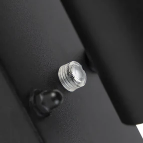 Lampa de perete exterioară modernă neagră IP44 cu senzor crepuscular - Solo