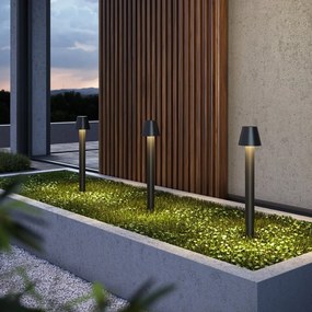 Stalp LED mic pentru iluminat exterior IP65 Harz grafit