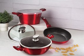 Set oale marmorate 5 piese Burgundy Metalic Line Berlinger Haus BH 6780