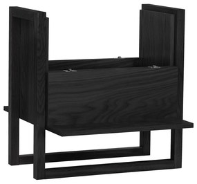 Dulap pentru vinuri din stejar negru 59x60 cm NewEst - Woodman